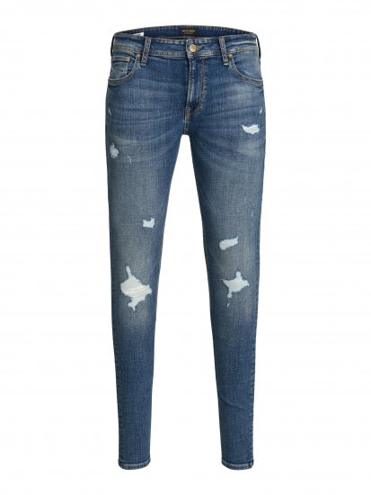 Jack & Jones Liam 101 Skinny Blue Denim - Jeans og bukser - Herrejeans og bukser i store størrelser W40-W70
