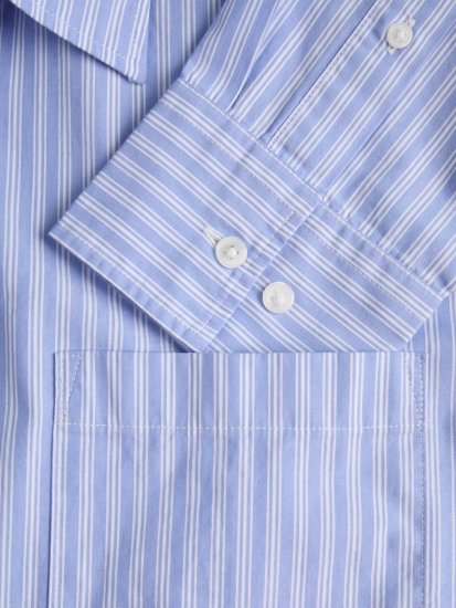 Jack & Jones Cody Poplin Long Sleeve Shirt Windsurfer - Skjorter - Skjorter til store mænd 2XL- 8XL