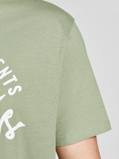 Jack & Jones JJERAFA TEE Light Green - T-shirts - T-shirts i store størrelser - 2XL-14XL