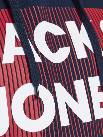 Jack & Jones JJECORP Hoodie Navy - Trøjer og hættetrøjer - Trøjer og Hættetrøjer i store størrelser - 2XL-14XL