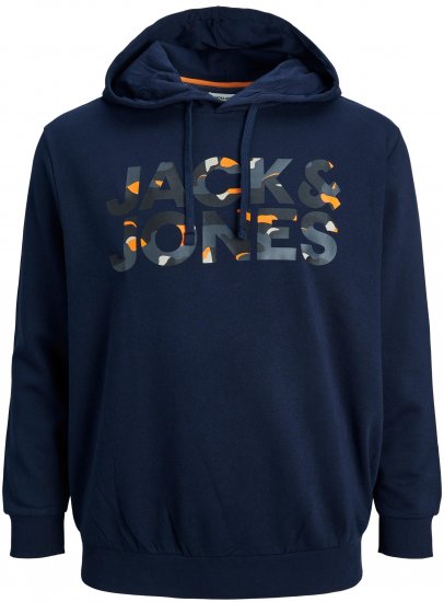 Jack & Jones JJRAMP Hoodie Navy - Trøjer og hættetrøjer - Trøjer og Hættetrøjer i store størrelser - 2XL-14XL