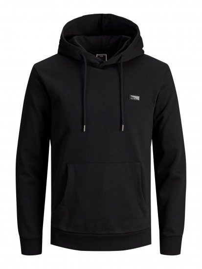Jack & Jones JCOKING SWEAT HOOD Black - Trøjer og hættetrøjer - Trøjer og Hættetrøjer i store størrelser - 2XL-14XL