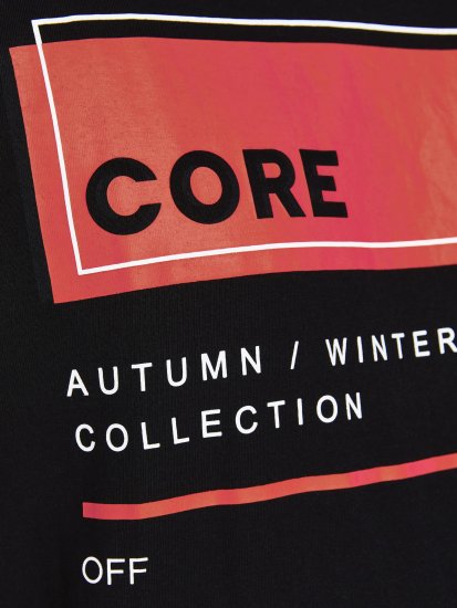 Jack & Jones JCOBOOSTER TEE Black - T-shirts - T-shirts i store størrelser - 2XL-14XL