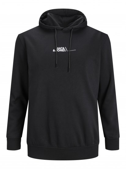 Jack & Jones JPRBLABOOSTER SWEAT Black - Trøjer og hættetrøjer - Trøjer og Hættetrøjer i store størrelser - 2XL-14XL