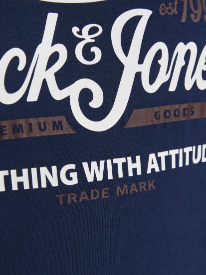 Jack & Jones JPRBLUBOOSTER TEE Navy - T-shirts - T-shirts i store størrelser - 2XL-14XL