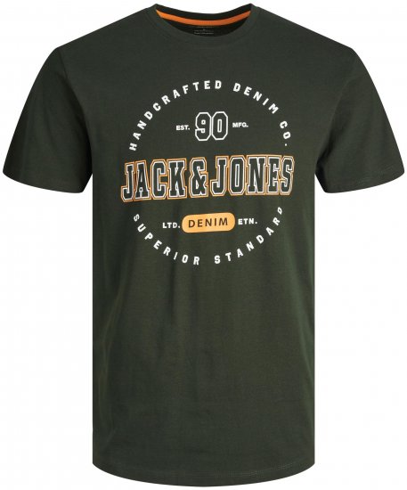 Jack & Jones JJSTAMP TEE Green - T-shirts - T-shirts i store størrelser - 2XL-14XL