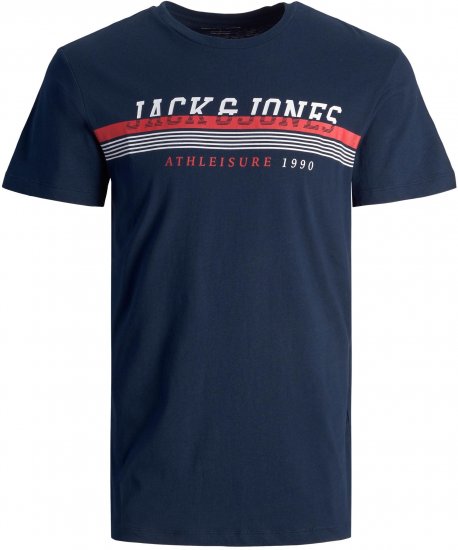 Jack & Jones JJIRON TEE Navy - T-shirts - T-shirts i store størrelser - 2XL-14XL