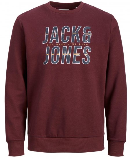 Jack & Jones JJXILO Sweat Port Royale - Trøjer og hættetrøjer - Trøjer og Hættetrøjer i store størrelser - 2XL-14XL