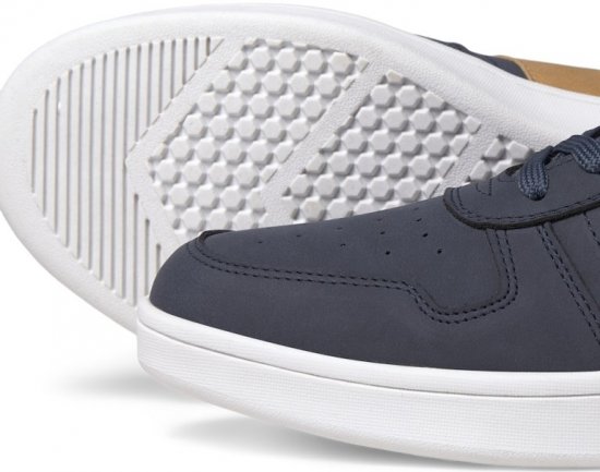 Jack & Jones Dang Faux Nubuck Combo Sneakers Navy Blazer - Herresko 40-52 - Herresko og sneakers str. 40-52