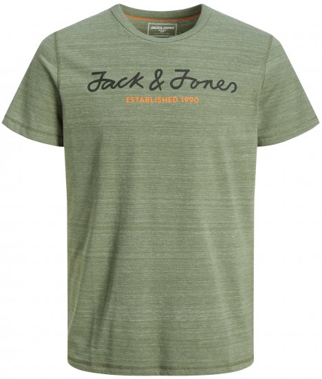 Jack & Jones JCOBERG UPSCALED TEE Green - T-shirts - T-shirts i store størrelser - 2XL-14XL