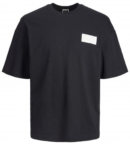 Jack & Jones JCONASA TEE Black - T-shirts - T-shirts i store størrelser - 2XL-14XL