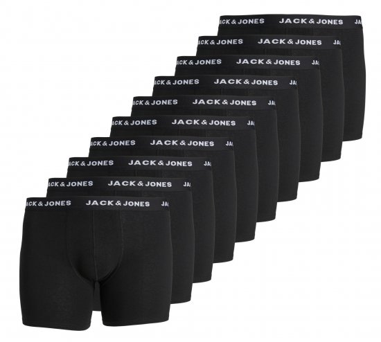 Jack & Jones JACHUEY Boxers 10-pack Black - Undertøj og badetøj - Badetøj og Undertøj i store størrelser 