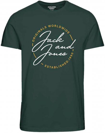 Jack & Jones JORJERRYS TEE Green - T-shirts - T-shirts i store størrelser - 2XL-14XL