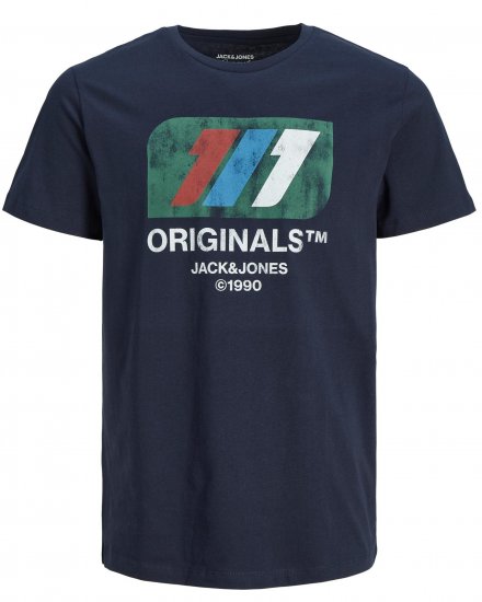 Jack & Jones JORNATE T-shirt Navy - T-shirts - T-shirts i store størrelser - 2XL-14XL