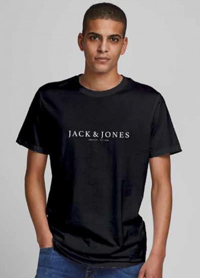 Jack & Jones JPRBLABOOSTER T-shirt Black - T-shirts - T-shirts i store størrelser - 2XL-14XL