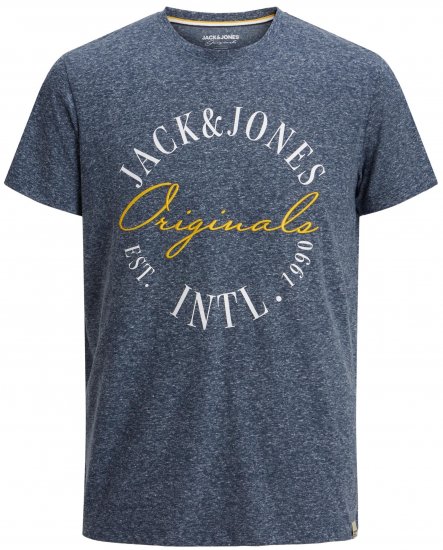 Jack & Jones JORWILLOWBRANDING T-Shirt Navy - T-shirts - T-shirts i store størrelser - 2XL-14XL