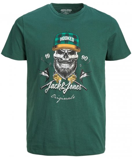 Jack & Jones JORCAPTAIN TEE Green - T-shirts - T-shirts i store størrelser - 2XL-14XL