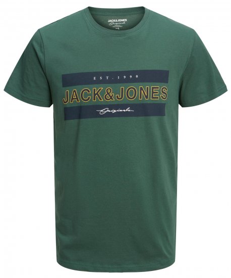 Jack & Jones JORFRIDAY T-Shirt Green - T-shirts - T-shirts i store størrelser - 2XL-14XL