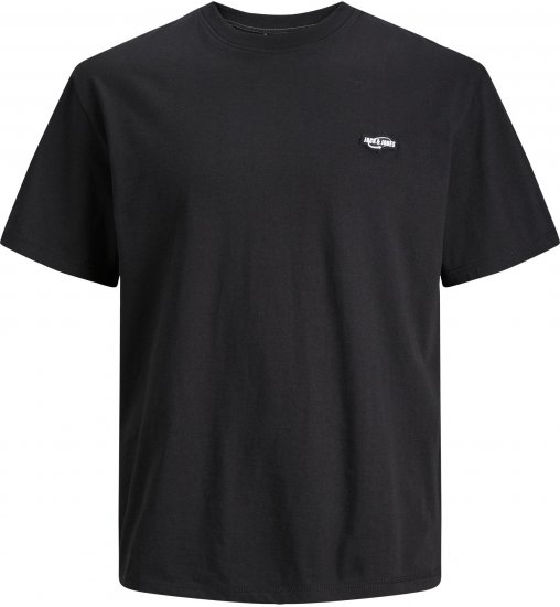 Jack & Jones JCOBLACK TEE SS CREW NECK Black Bean - T-shirts - T-shirts i store størrelser - 2XL-14XL