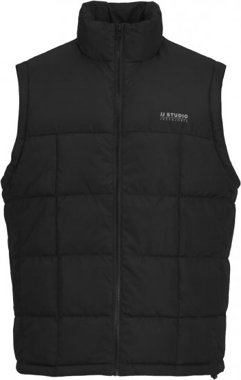 Jack & Jones BEN Square Quilted Bodywarmer Black - Jakker - Jakker i store størrelser, 2XL- 12XL
