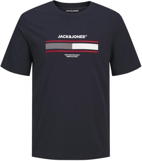 Jack & Jones SOUTH T-Shirt Navy Blazer - T-shirts - T-shirts i store størrelser - 2XL-14XL