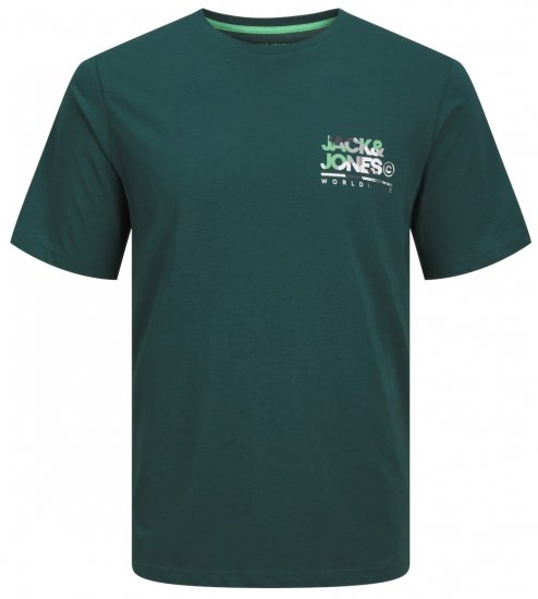 Jack & Jones JJLUKE T-Shirt Deep Teal - T-shirts - T-shirts i store størrelser - 2XL-14XL