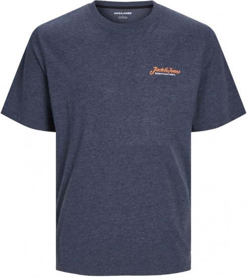 Jack & Jones ERIK T-Shirt Navy Blazer - T-shirts - T-shirts i store størrelser - 2XL-14XL