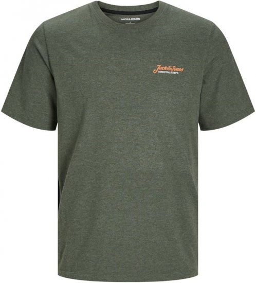 Jack & Jones ERIK T-Shirt Kombu Green - T-shirts - T-shirts i store størrelser - 2XL-14XL