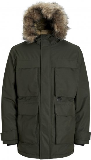 Jack & Jones STAR Parka Green - Jakker - Jakker i store størrelser, 2XL- 12XL