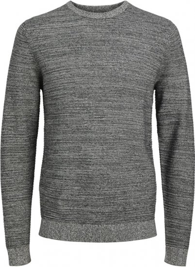 Jack & Jones OTTO Twisted Knitted Sweater Black - Trøjer og hættetrøjer - Trøjer og Hættetrøjer i store størrelser - 2XL-14XL