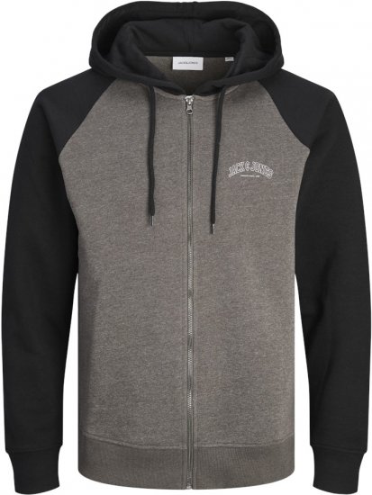 Jack & Jones Ricky Hoodie Black - Trøjer og hættetrøjer - Trøjer og Hættetrøjer i store størrelser - 2XL-14XL
