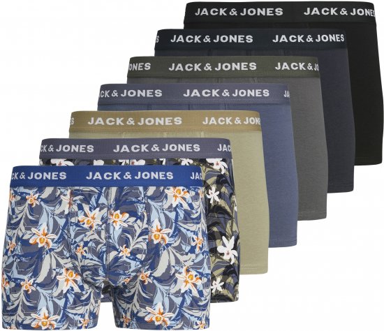Jack & Jones JACMASON Trunks 7-Pack True Blue - Undertøj og badetøj - Badetøj og Undertøj i store størrelser 