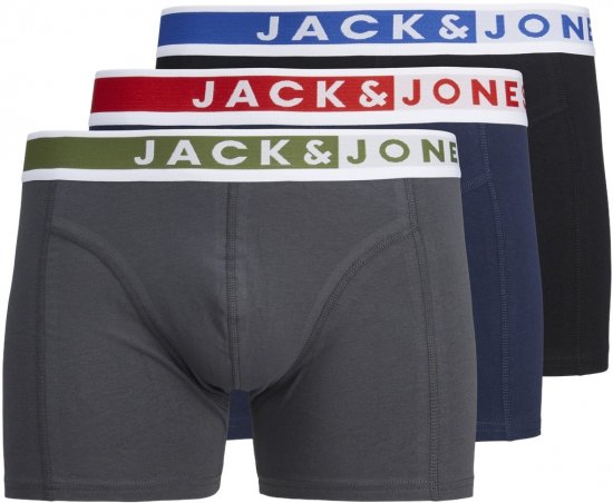 Jack & Jones JACKARIM Trunks 3-Pack Red - Undertøj og badetøj - Badetøj og Undertøj i store størrelser 