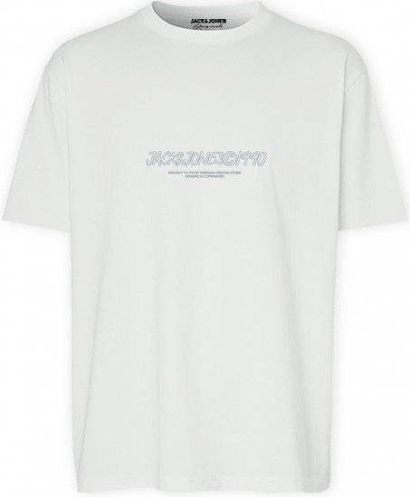 Jack & Jones JORBRONX T-Shirt White - T-shirts - T-shirts i store størrelser - 2XL-14XL