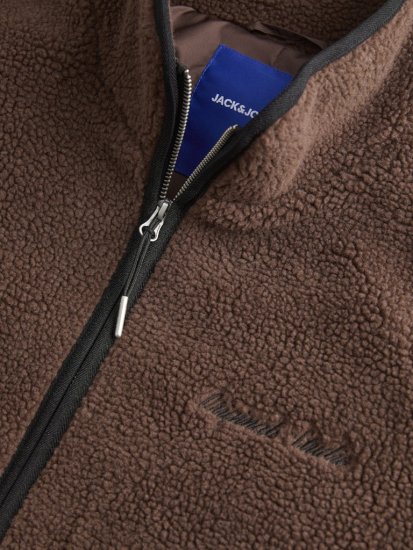 Jack & Jones Norrebro Teddy Jacket Deep Mahogany - Jakker - Jakker i store størrelser, 2XL- 12XL