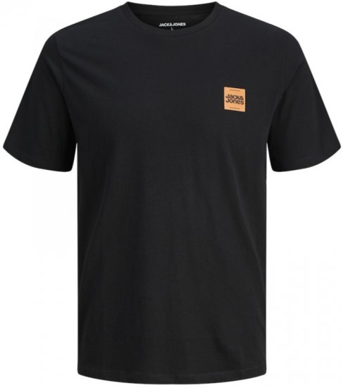 Jack & Jones Brandy Crew Neck T-Shirt Black - T-shirts - T-shirts i store størrelser - 2XL-14XL