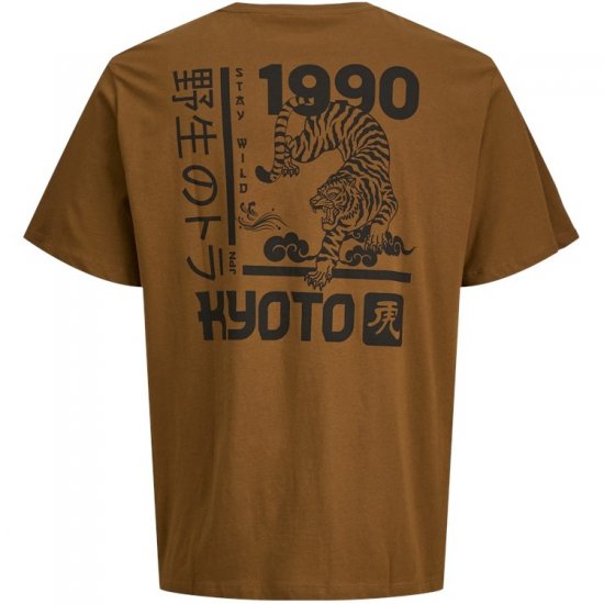 Jack & Jones Miko Crew Neck T-Shirt Monks Robe - T-shirts - T-shirts i store størrelser - 2XL-14XL