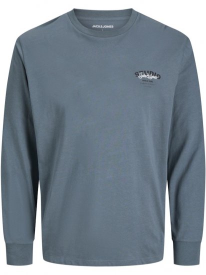 Jack & Jones Yuki Crew Neck Sweatshirt Stormy Weather - Trøjer og hættetrøjer - Trøjer og Hættetrøjer i store størrelser - 2XL-14XL