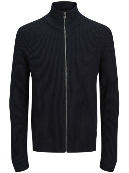Jack & Jones Pannel Zip Knit Cardigan Sky Captain - Trøjer og hættetrøjer - Trøjer og Hættetrøjer i store størrelser - 2XL-14XL
