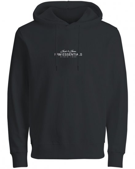 Jack & Jones Casper Sweatshirt Black - Trøjer og Hættetrøjer - Trøjer og Hættetrøjer i store størrelser - 2XL-14XL