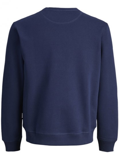 Jack & jones Norrebro Crew Neck Sweatshirt Ocean Cavern - Trøjer og hættetrøjer - Trøjer og Hættetrøjer i store størrelser - 2XL-14XL