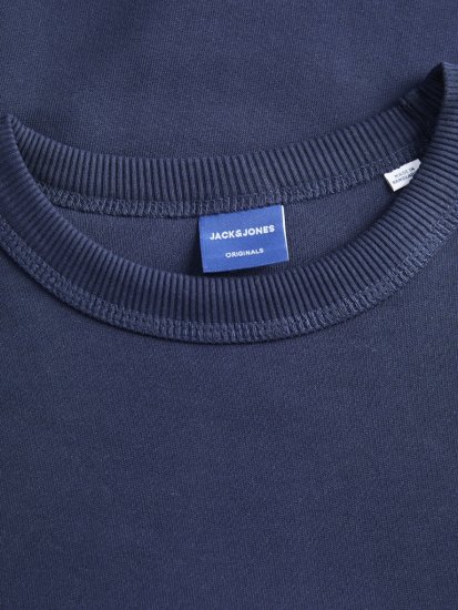 Jack & jones Norrebro Crew Neck Sweatshirt Ocean Cavern - Trøjer og hættetrøjer - Trøjer og Hættetrøjer i store størrelser - 2XL-14XL
