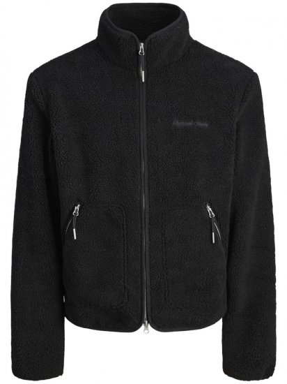 Jack & Jones Norrebro Teddy Jacket Black - Jakker - Jakker i store størrelser, 2XL- 12XL
