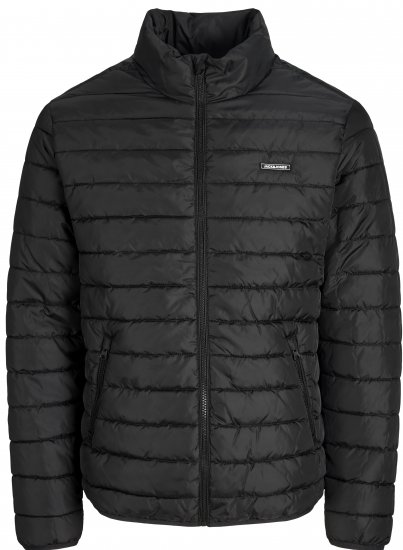 Jack & Jones Elvis Light Puffer Collar Jacket Black - Jakker - Jakker i store størrelser, 2XL- 12XL