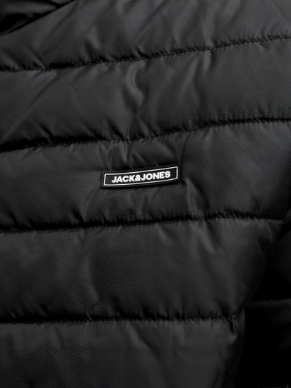 Jack & Jones Elvis Light Puffer Collar Jacket Black - Jakker - Jakker i store størrelser, 2XL- 12XL