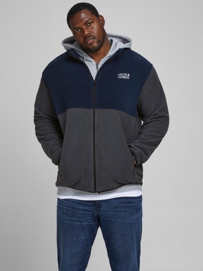 Jack & Jones Hype Fleece Ombre Blue - Jakker - Jakker i store størrelser, 2XL- 12XL