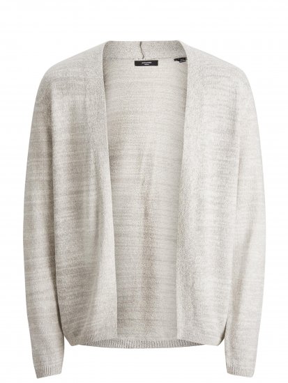 Jack & Jones Blasonic Knit Cardigans Egret - Trøjer og hættetrøjer - Trøjer og Hættetrøjer i store størrelser - 2XL-14XL