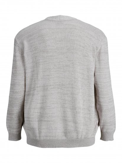 Jack & Jones Blasonic Knit Cardigans Egret - Trøjer og hættetrøjer - Trøjer og Hættetrøjer i store størrelser - 2XL-14XL