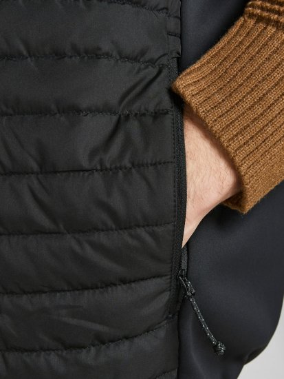 Jack & Jones MULTI BODYWARMER With COLLAR Black - Jakker - Jakker i store størrelser, 2XL- 12XL