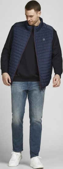 Jack & Jones MULTI BODYWARMER With COLLAR Navy Blazer - Jakker - Jakker i store størrelser, 2XL- 12XL